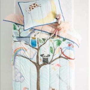 Anthropologie REBECCA REBOUCHE  A Tall Tale quilt and standard sham
